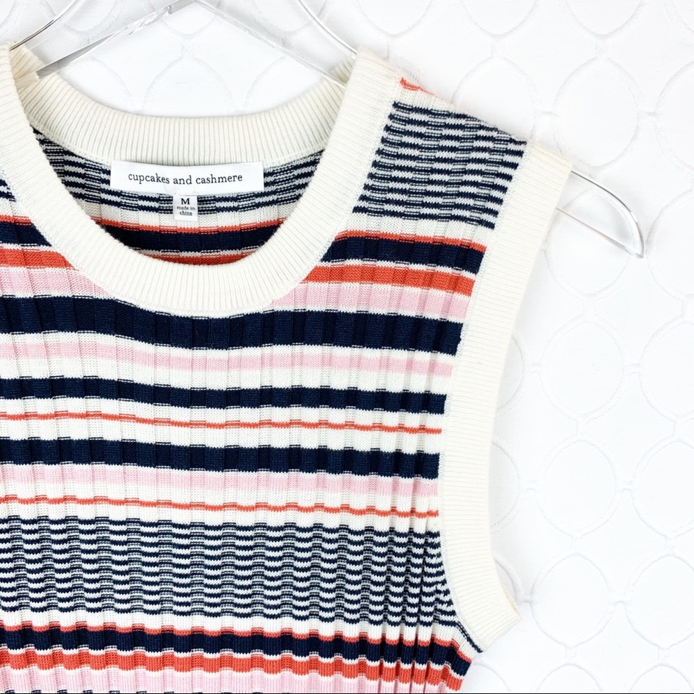 Cupcakes & Cashmere Walton Stripe Sweater Dress Medium - Picture 5 of 6